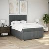 vidaXL Boxspringbett mit Matratze Dunkelgrau 140x200 cm Stoff 3294380 Bild 5