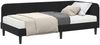 vidaXL Eckbettgestell Schwarz 100 x 200 cm Samt 3394169 Bild 3