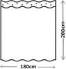 M&W DAS DESIGN Duschvorhang Shower curtains Anti schimmel Waschbar 180x200cm Bild 4