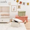 Laleni Sitzbank mit Stauraum - Truhenbank mit Stauraum 41x31 cm - Sitztruhe mit Stauraum - Sitzwürfel - Aufbewahrungsboxen - Sitzbank klein - Sitzbank Beige - Sitzwürfel mit Stauraum - Hocker Beige Bild 2