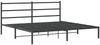 vidaXL Bettgestell mit Kopfteil Metall Schwarz 180x200 cm 355369 Bild 3