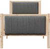 vidaXL Bettgestell Braun und Dunkelgrau 80 x 200 cm Massivholz Kiefer 878500 Bild 5