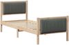 vidaXL Bettgestell Braun und Dunkelgrau 80 x 200 cm Massivholz Kiefer 878500 Bild 3