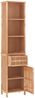 vidaXL Badschrank 42x29x182 cm Massivholz Nussbaum 350356 Bild 3