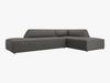 Micadoni Ecksofa Ruby 4-Sitzer Rechts Kord Scala Dunkelgrau Bild 2