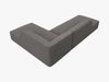 Micadoni Ecksofa Ruby 4-Sitzer Rechts Kord Scala Dunkelgrau Bild 4