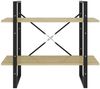 vidaXL Bücherregal 2 Fächer Sonoma-Eiche 80x30x70 cm Holzwerkstoff 806450 Bild 4