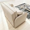 Wohnero 24 Goldi 2 Premium Schlafsofa 124x100 cm mit Schlaffunktion & Bettkasten – 113x195 cm Liegefläche, Hochwertiges Sofa Creme Bild 3
