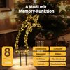 SALCAR 1M LED Gartenstecker Sternschnuppe, Weihnachtslicht Mit 400 Cluster Lichterkette Bild 2