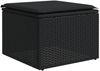 vidaXL 11-tlg. Garten-Sofagarnitur mit Kissen Schwarz Poly Rattan 3224739 Bild 5