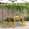 vidaXL Bistrostühle 2 Stk. Grau Massivholz Akazie und Poly-Rattan 367676 Bild 3