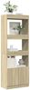 vidaXL Highboard 63x33x180 cm Sonoma-Eiche Holzwerkstoff 3309602 Bild 4