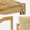 vidaXL Outdoor-Sofagarnitur mit Kissen 6 pcs Weiß und Beige 3386847 Bild 5