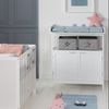 roba Wickelkommode 'Hamburg' mit Wickelansatz - 2 Türen - 2 Boxen - Wickelhöhe 92 cm - Weiß Bild 2