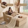 LITBIRD Chaiselongue 160 cm Loungesofa, Boneless Bodensofa & Schlafsofa mit Schlaffunktion, 1 Teile, Platzsparendes Cloud Sofa mit Armlehnen für Wohnzimmer Bild 4