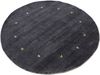 carpetfine Wollteppich Gabbeh Uni, rund, Höhe: 15 mm, reine Wolle handgewebt, Gabbeh Tiermotiv warmes Raumklima viele Größen Bild 2