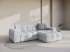 Micadoni Ecksofa Kendal 4-Sitzer Rechts Strukturierter Stoff Hellgrau Bild 5