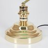 hofstein Tischleuchte »Mezzovilla« Tischlampe aus Metall und Glas in Messing/Grün, ohne Leuchtmittel, Leuchte im Vintage Design mit Glasschirm,Schnurschalter Kabel, 1xE27 Bild 3