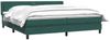 vidaXL Boxspringbett mit Matratze Dunkelgrün 180x220 cm Samt 3318084 Bild 3