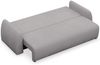 Selsey 'Nubelle' Sofa 3-Sitzer mit Schlaffunktion & Stauraum, Chenille, grau Bild 4