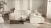 Vente-unique - SOPELANA Sofa Stoff Weiß - B 190 cm x H 78 cm x L 278 cm Bild 2