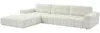 Vente-unique - SOPELANA Sofa Stoff Weiß - B 190 cm x H 78 cm x L 278 cm Bild 4