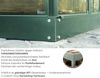 Vitavia Gewächshaus Meridian 1 8300 BxTxH 257 x 321 x 232 cm ESG Glas 8,3m² smaragd Bild 3