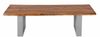 Sitzbank Baumkante 140 cm Cognac massiv Akazie silber ESRA 61976579 Bild 3