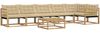 vidaXL Outdoor-Sofagarnitur 7 pcs Weiß und Beige 79 x 79 x 37 cm 3388747 Bild 2