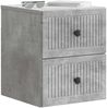vidaXL Wandmontierter Nachttisch Betongrau 33 x 34,5 x 40 cm 897961 Bild 2