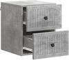 vidaXL Wandmontierter Nachttisch Betongrau 33 x 34,5 x 40 cm 897961 Bild 3