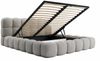 Compleo Polsterbett BUBBLE boucle Designerbett 140/160/180x200 BIZU, Wolkenbett, TOPSELLER Stauraumbett MADE IN EU Bild 4