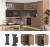 Eckunterschrank R-Line Edelgrau 75.6 cm ohne Arbeitsplatte Vicco Bild 3