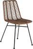 Esszimmerstuhl 2er Set DILLEY Rattan Braun Bild 4