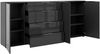 Sideboard >style< in anthrazit matt - Anthrazitglas - 225x98,7x40cm (BxHxT) Bild 4