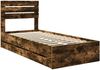 vidaXL Bettrahmen Geräucherte Eiche 75 x 190 cm Ingenieurs Holz 3411871 Bild 4