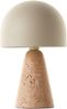Brilliant Tischleuchte Nalam 94702/09 Wohnzimmer, Schlafzimmer, Esszimmer, Flur, Arbeitszimmer Travertin Stein/Metall Indoor beige - ohne Leuchtmittel Bild 3