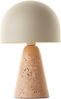 Brilliant Tischleuchte Nalam 94702/09 Wohnzimmer, Schlafzimmer, Esszimmer, Flur, Arbeitszimmer Travertin Stein/Metall Indoor beige - ohne Leuchtmittel Bild 2