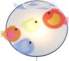 LED Kinderzimmer Wandlampe KLEINE FISCHE, bruchsicherer Schirm, Ø 25cm Bild 3