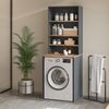 Waschmaschinenschrank Viktor Anthrazit/Goldkraft Eiche 66 x 88.2 cm 2 Teile mit Regal Vicco Bild 3