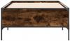 vidaXL Bettgestell Räuchereiche 90x200 cm Holzwerkstoff und Metall 844968 Bild 4