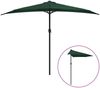 vidaXL Balkon-Sonnenschirm mit Alu-Mast Grün 300x155 cm Halbrund 44592 Bild 3