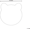 Kinderteppich braun ⌀ 120 cm Bärenmotiv Kurzflor COLARGOL Bild 2