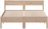 vidaXL Massivholzbett ohne Matratze 135x190 cm Kiefernholz 842770 Bild 4