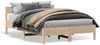 vidaXL Massivholzbett ohne Matratze 135x190 cm Kiefernholz 842770 Bild 2