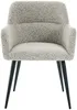 Vente-unique - HEKA Stuhl Stoff Beige - B 61 cm x H 78 cm x L 59,5 cm Bild 2