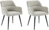 Vente-unique - HEKA Stuhl Stoff Beige - B 61 cm x H 78 cm x L 59,5 cm Bild 1