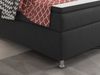 Boxspringbett King Size 180x200 cm Webstoff Anthrazit Bild 3