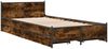 vidaXL Bettgestell mit Schubladen Räuchereiche 75x190 cm Holzwerkstoff 3279974 Bild 3