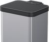 Hailo 'Öko Plus M' Treteimer, Stahlblech, Silber, 18 (2x9) Liter Bild 4